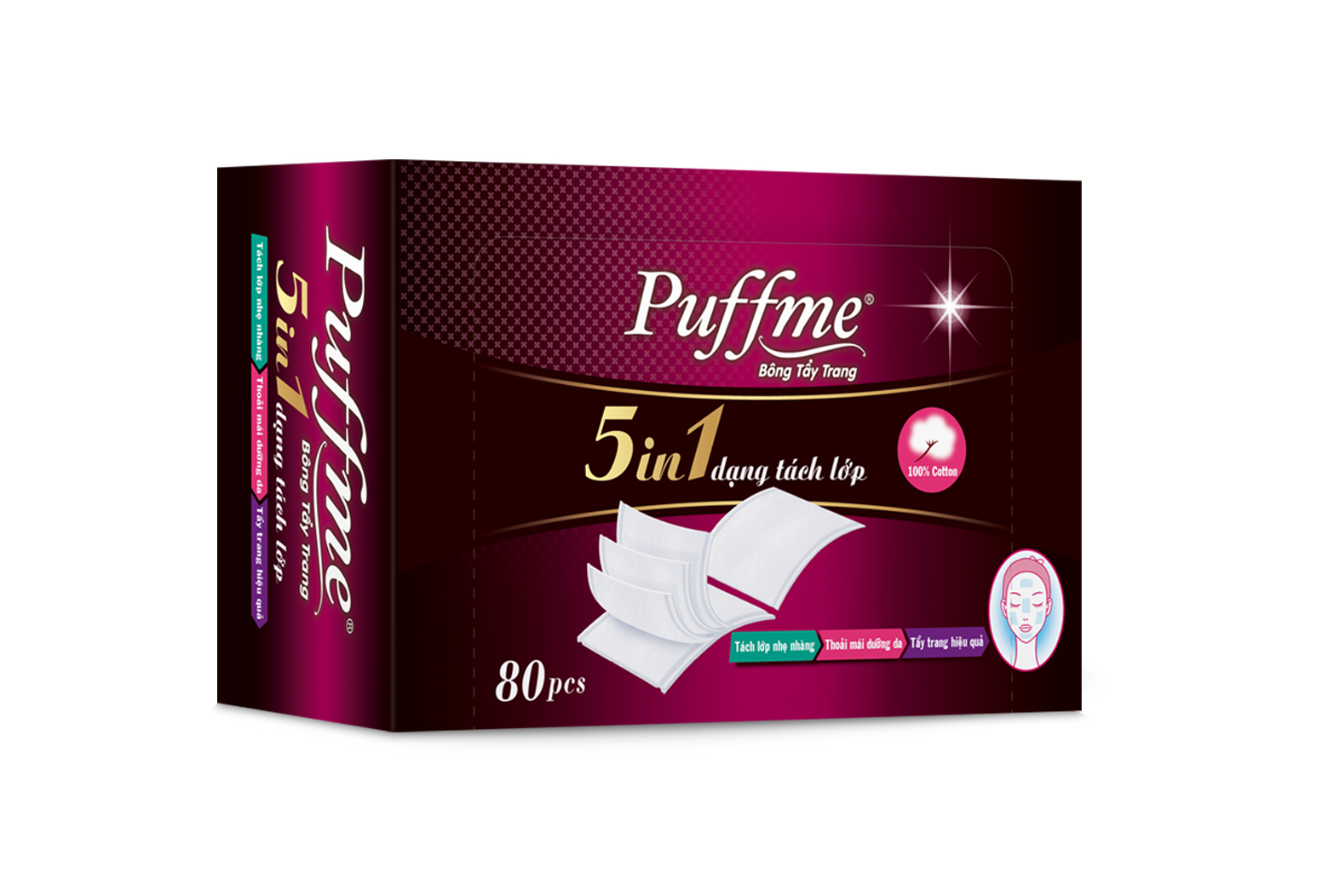 Bông Tẩy Trang Puffme 5in1
