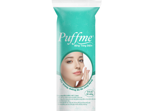 Bông Tẩy Trang Puffme Tròn 80 Miếng/Bao