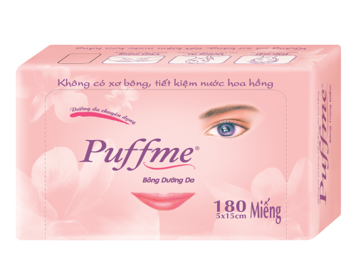 Bông Dưỡng Da Puffme Airlaid 180 Miếng/Hộp